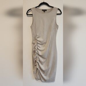 INC International Concepts Asymmetrical Creme Color Dress